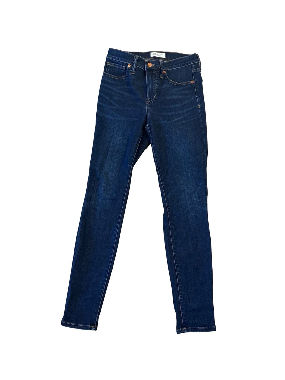 Madewell 9" High Rise Skinny Jeans Women's Size 26 Blue Denim 28 Inseam